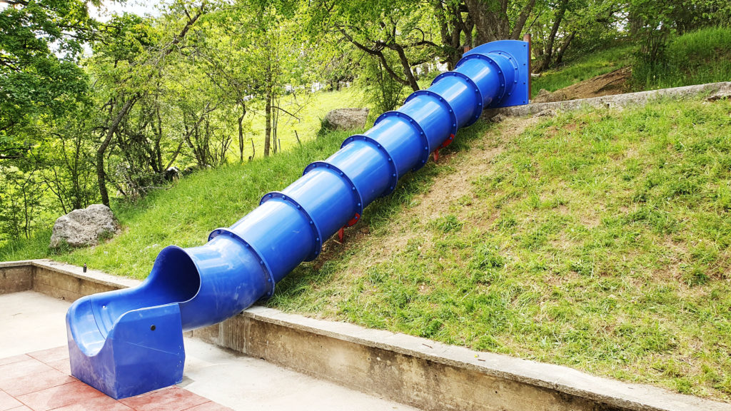 Toboggan de talus conçus sur mesure Lactell Sàrl